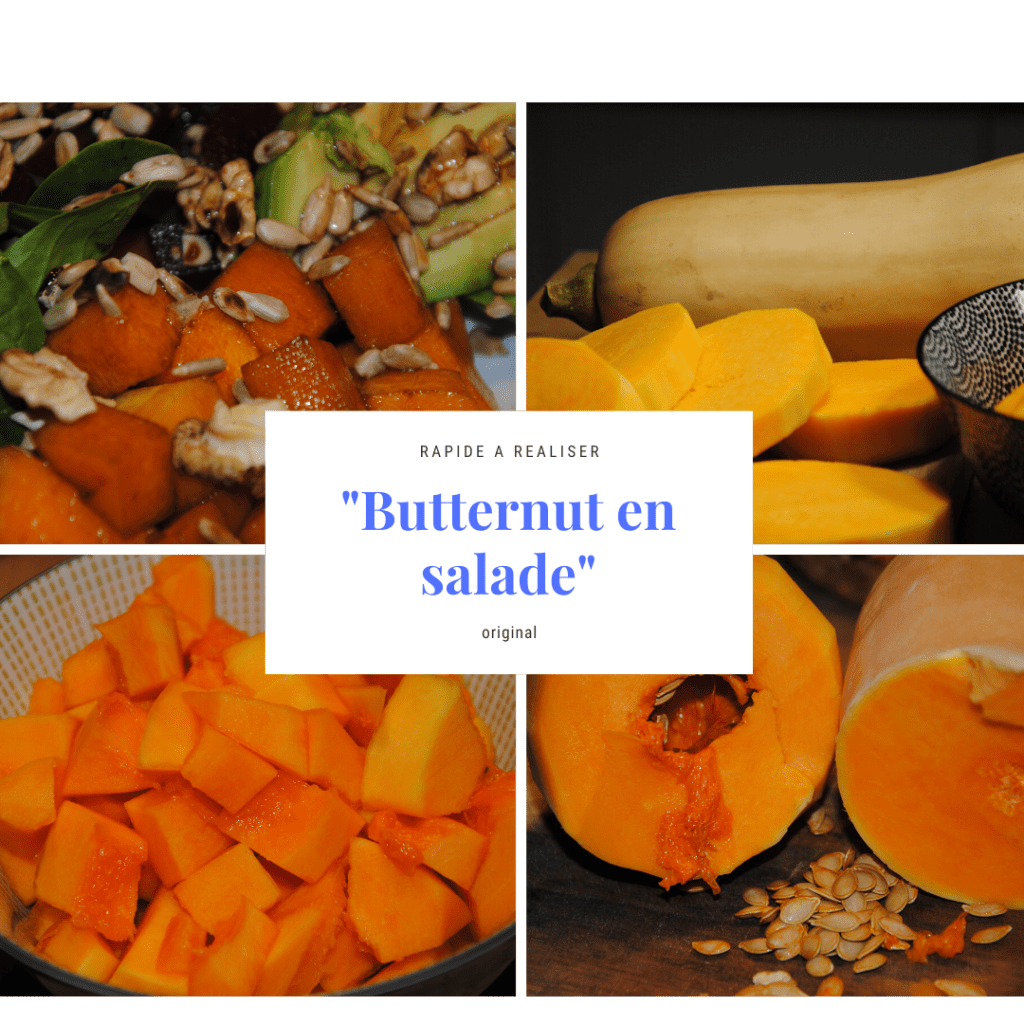 Dés de butternut en salade